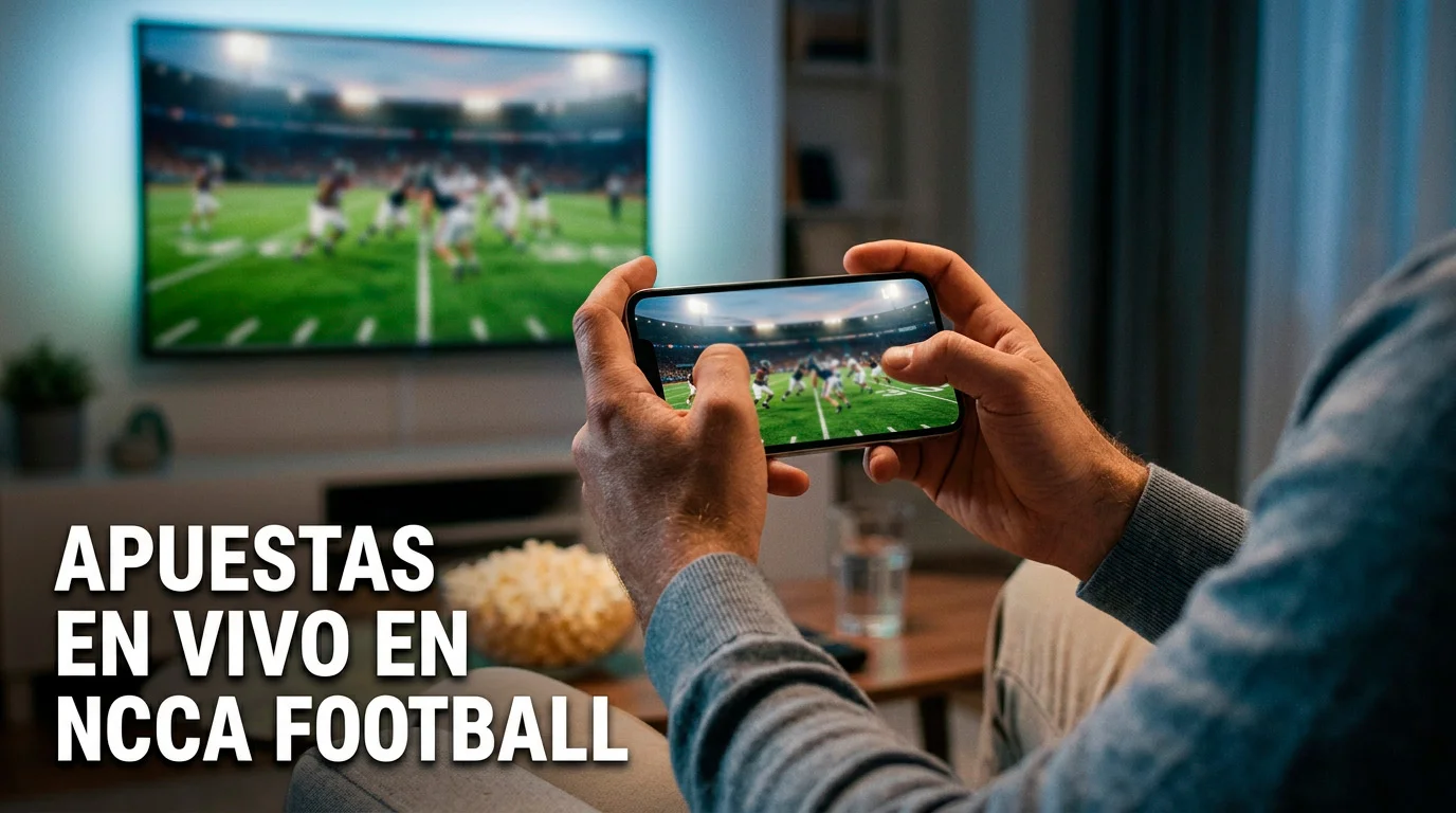 Apuestas en vivo en NCAA football: microbetting, IA y tácticas in-play
